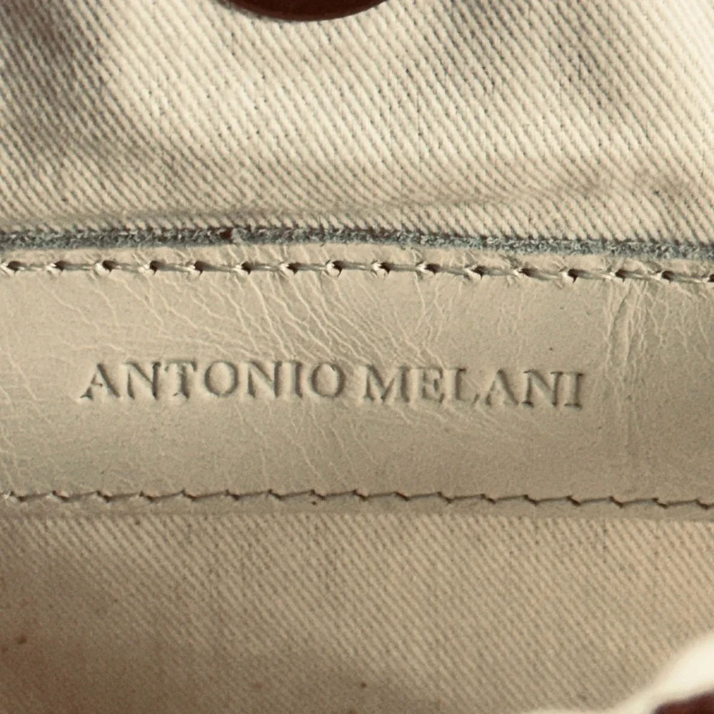 Antonio Melani Glass Bead Handbag Wood Handle Brown‎ Cream Blue Pink Summer Boho - Picture 2 of 16